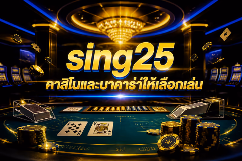 sing25 คาสิโนและบาคาร่าให้เลือกเล่น