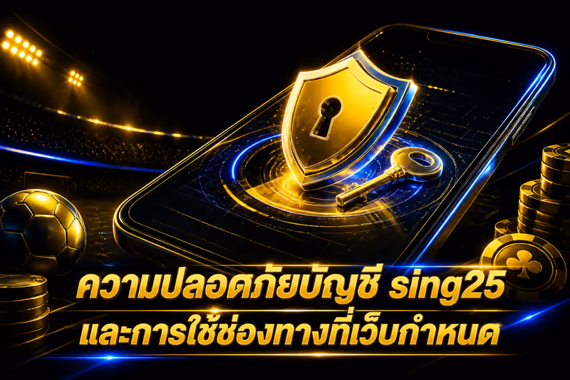 ความปลอดภัยบัญชี sing25 และการใช้ช่องทางที่เว็บกำหนด