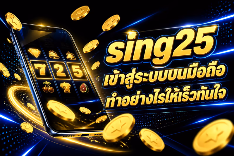 sing25 เข้าสู่ระบบบนมือถือทำอย่างไรให้เร็วทันใจ